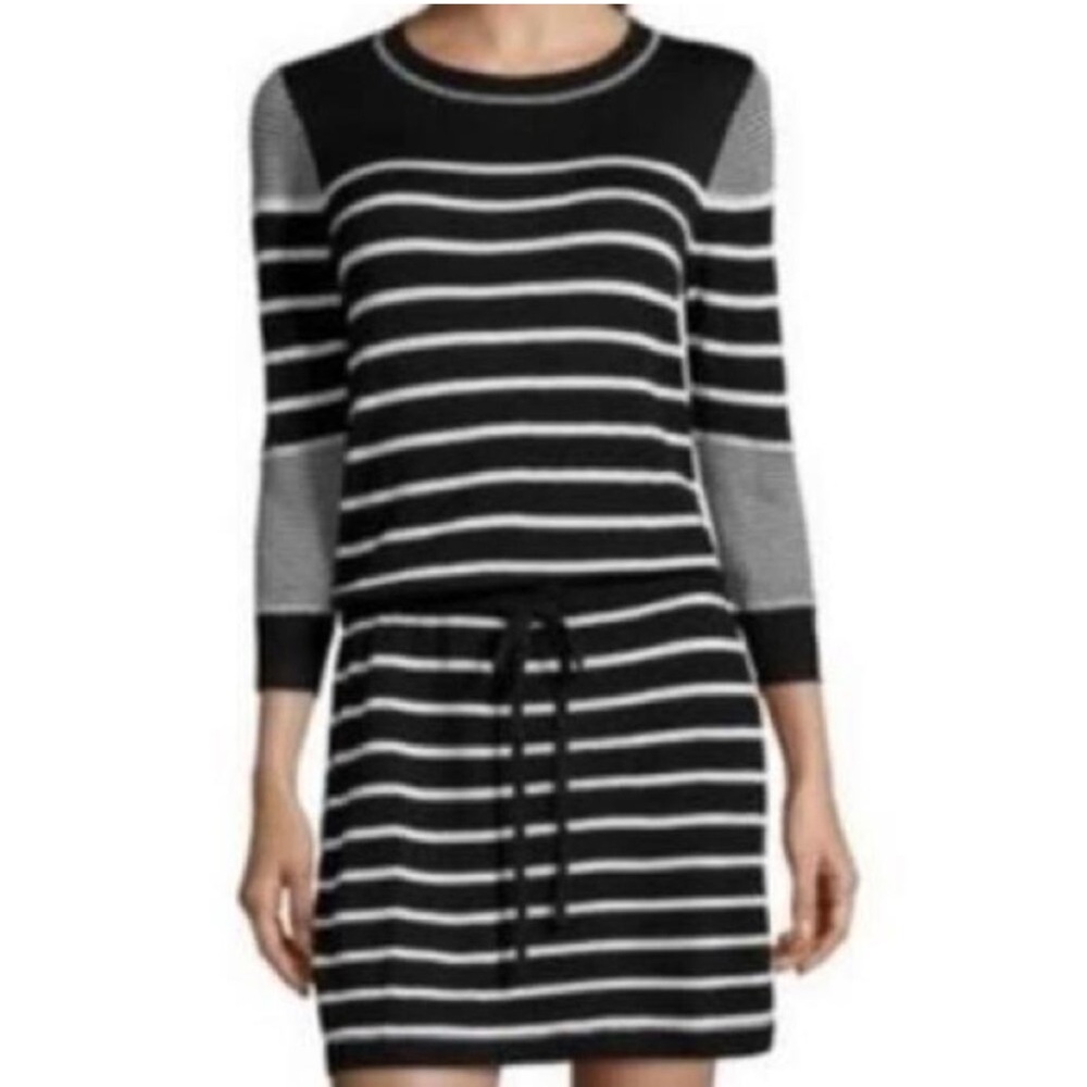 Rachel Zoe Tommy Striped Sweater Dress Sz.L